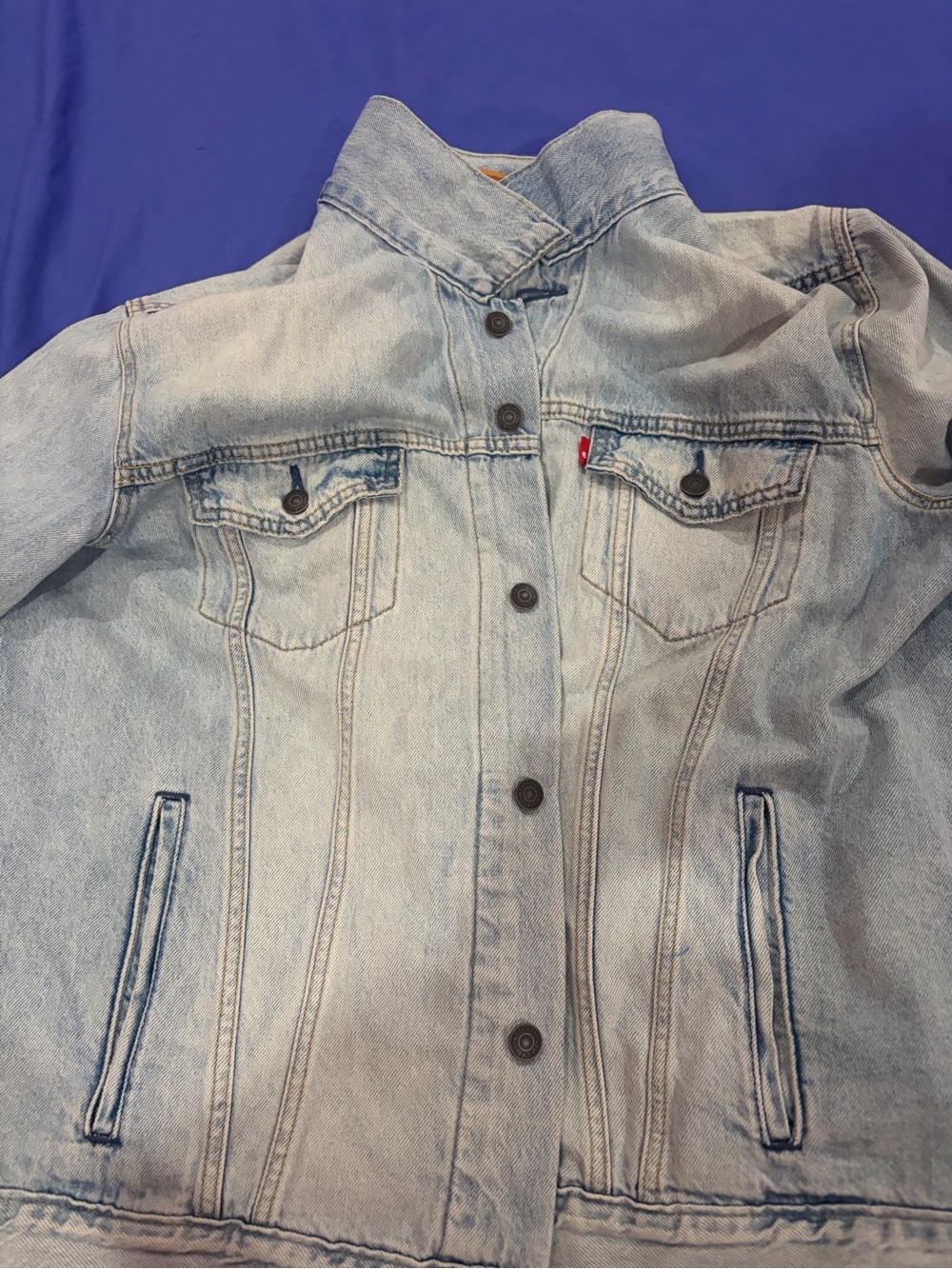 Levi jacket jean denim light blue
